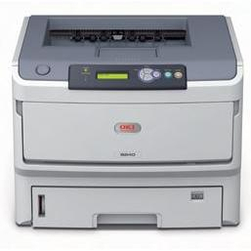 OKI B840dn - Drucker - monochrom - Duplex - LED - A3 - 1200 dpi - bis zu 40 Seiten/Min. - Kapazitt: 630 Bltter - parallel, USB, LAN (01308001) 