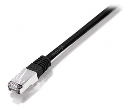 equip 605699 Patchkabel RJ45-Stecker auf RJ45-Stecker S/FTP Cat.6a/10G 20.00m schw. 